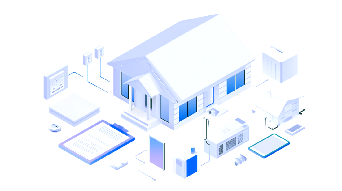 A home and its systems, all connected